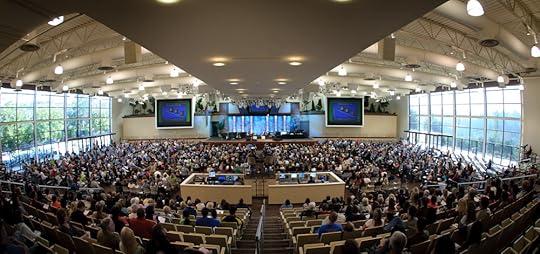 Saddleback Church is not a dark church, it's flooded with light