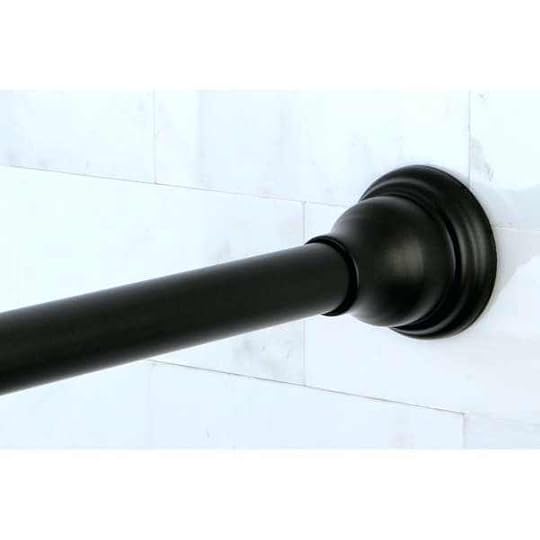 oil rubbed bronze curtain rods adjustable shower rod lowes