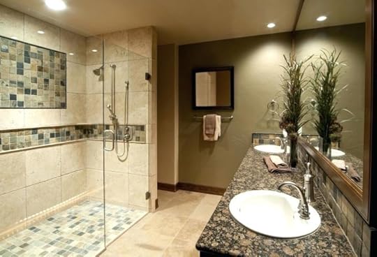 tile shower designs bathroom glass wall ideas with partition combined bath vanity using remodel photos