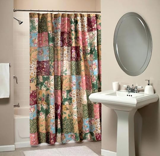 shower curtain ideas patchwork for bathroom