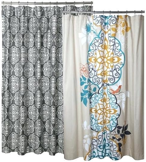 shower curtain ideas unique for gray bathroom