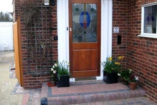 front door steps ideas design decorate railing for