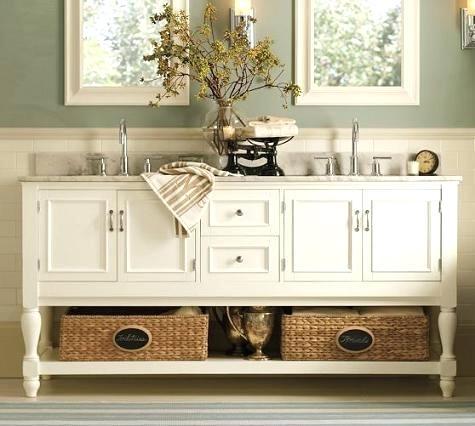 pottery barn vanities double sink console from vanity table sale