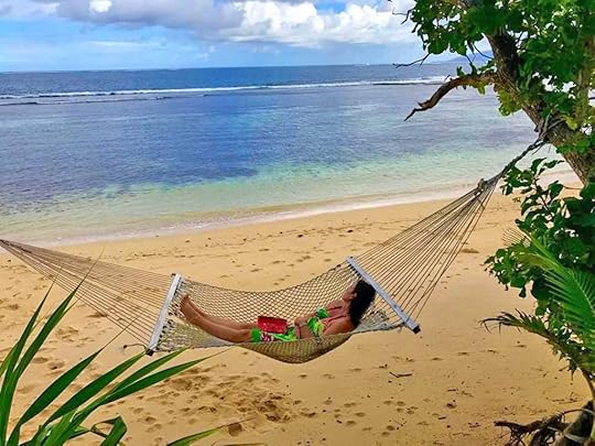 woman in hammock in Fiju Islands