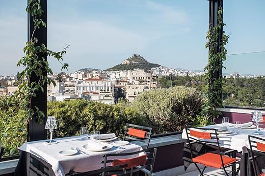 Athens rooftop bar view