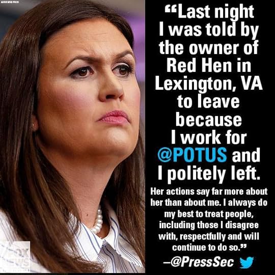 When the church hurts, give the same response that Sarah Huckabee Sanders does