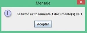 Firmar EXITOSA un documento en Quipux TOKEN