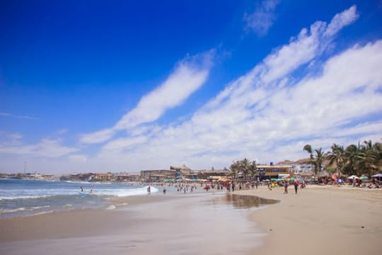 Mancora surf beach in Peru