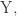 \mathrm{Y},