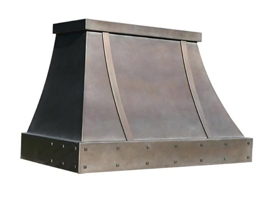 zinc range hood traditional sweep custom hoods