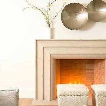 art deco fireplace cast limestone style screen