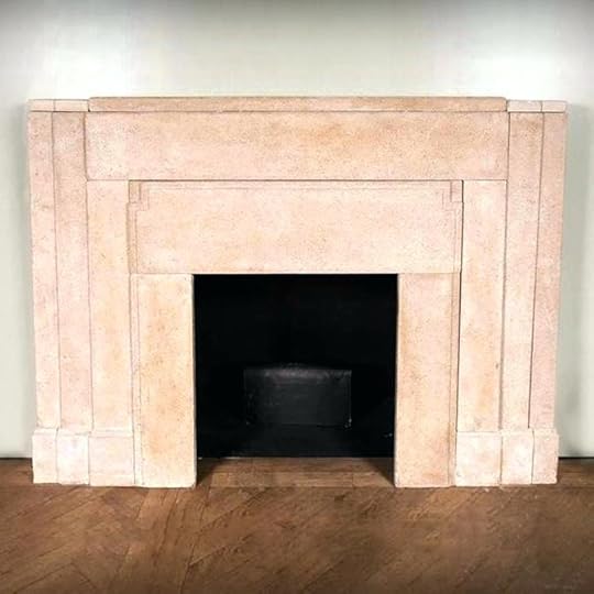 art deco fireplace pair of wood stone fire surrounds for sale uk