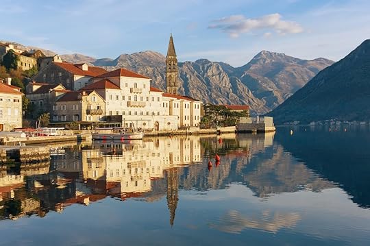 Perast in the Bay of Kotor in Montenegro