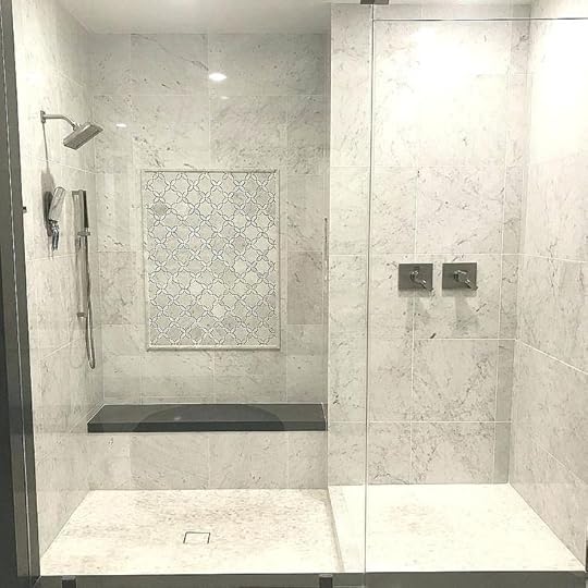 carrara marble shower mosaic floor tiles stone wall mosaics showers bathrooms tile walls