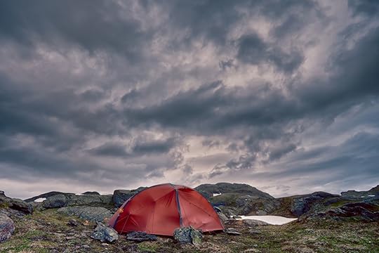 tent pitched in Norway