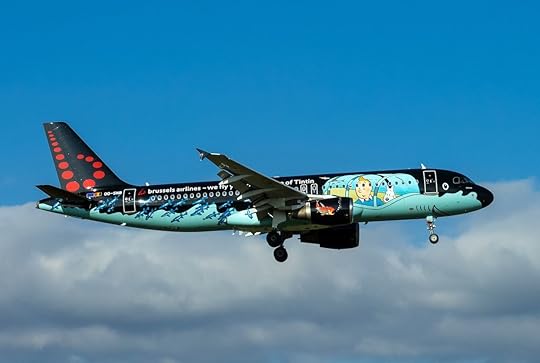 Tintin airplane livery