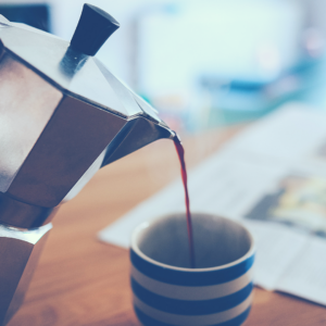 Drinking coffee can improve cognitive function and help you get past writer's block.