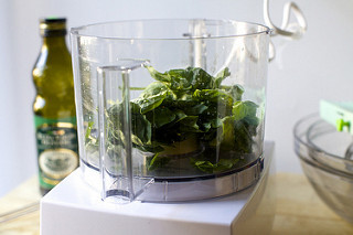 basil for pesto vinaigrette