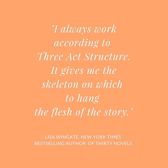 Lisa Wingate - Three Act Structure quote