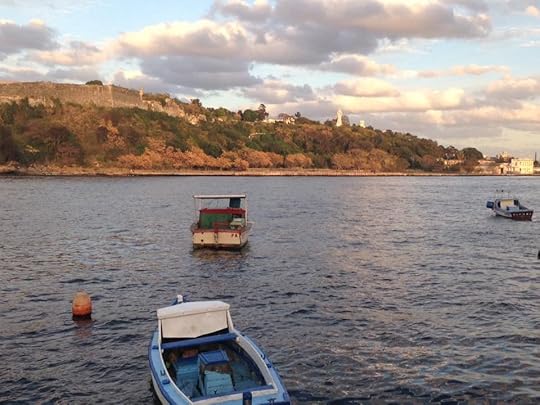 Sunset over Casablanca from El Malecon in Cuba