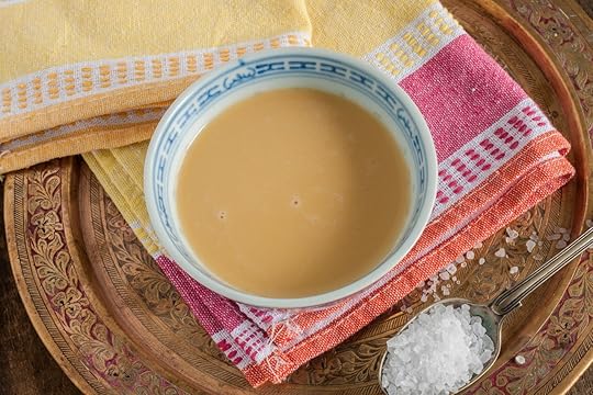 Tibetan yak butter tea or po cha