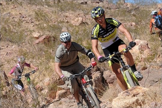 Mountain biking Boulder City Nevada desert