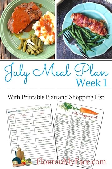 Flour On My Face July Weekly Meal Plan 1
