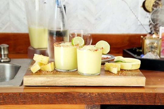 Frozen Pineapple Jalapeno Margaritas