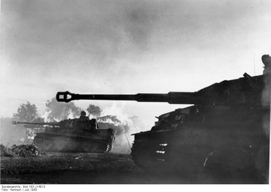 German Panzer VI/Tiger I tanks in the Battle of Kursk in Orel, Russia, July 1943 (German Federal Archive: Bild 183-J14813)