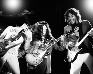 Skynyrd's blistering guitar trio.
