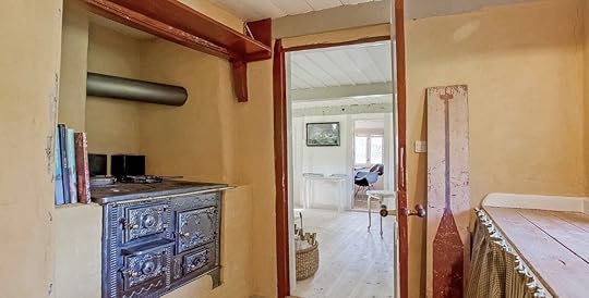seaweed-roofed cottage interior