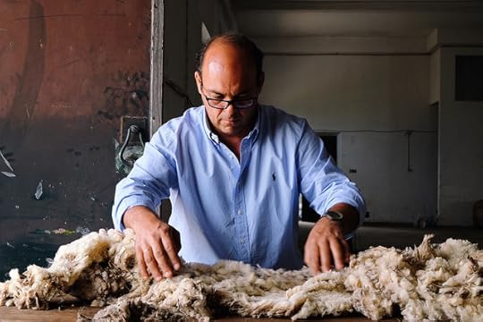 sorting and grading wool