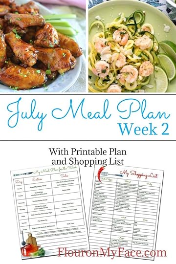 Flour On My Face July Weekly Meal Plan 2. Starting a meal plan is easy to do. You just have to get into the habit.