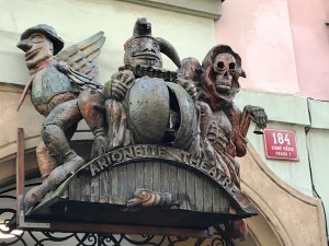 Prague walk, Charles Bridge, marionettes, unusual food, curious candy, trdlo, John of Nepomuk, Prague castle mont, bread bowl