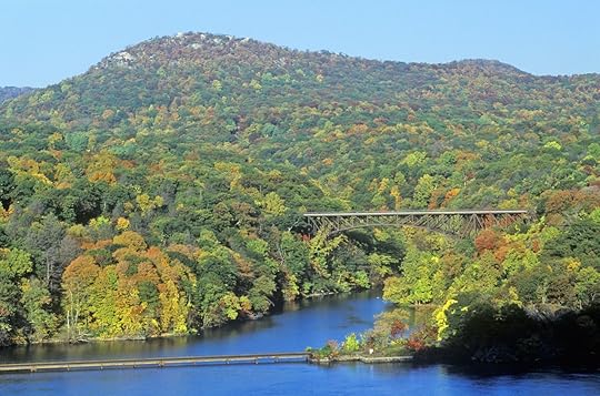 Hudson River and Bear Mountain Bridge, NY