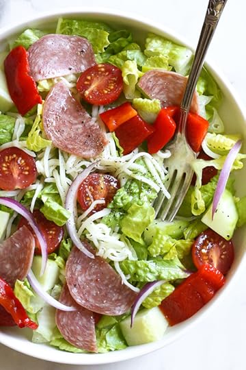 Italian Chopped Salad is my favorite quick lunch I love to whip up with ingredients I usually have on hand in my refrigerator! So simple, and can easily be modified to suit your taste.