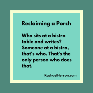 Organizing and reclaiming a porch from clutter, finally. 