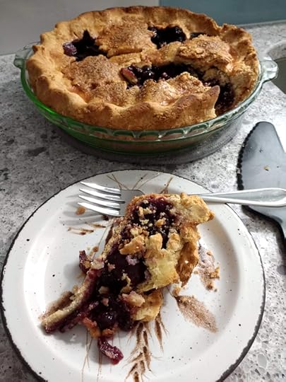 Mmmm, pie. The perfect companion for a romance novel.