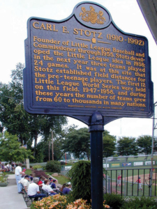Historic Marker at Original League