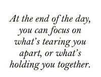 positive vs. negative thinking.