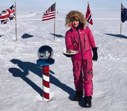 Jade's trolls told her to 'make a sandwich'. So she did, at the South Pole