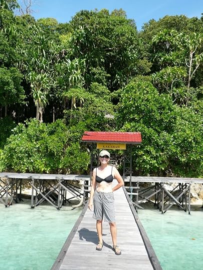 Lisa Niver in Kakaban Indonesia