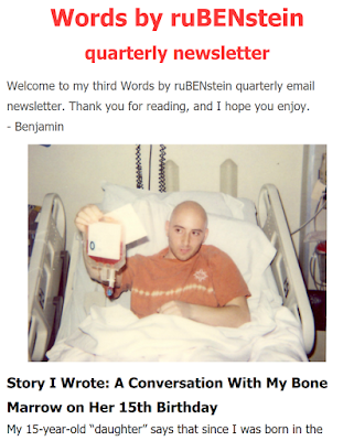 Words by ruBENstein Quarterly Newsletter