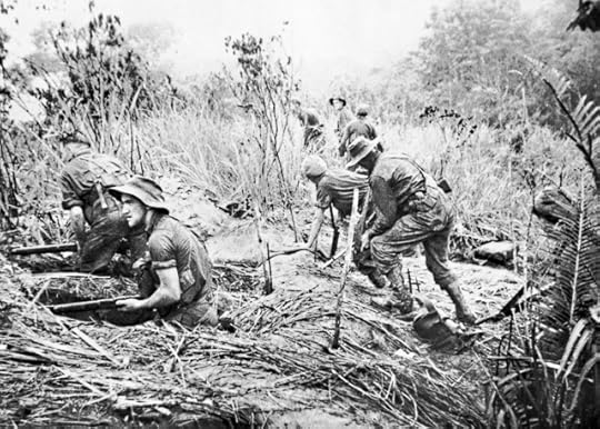 Commandos of Australian 2/3rd Independent Company north of Orodubi (between Mubo and Salamaua), New Guinea, 29 July 1943 (Australian War Memorial: 127976)