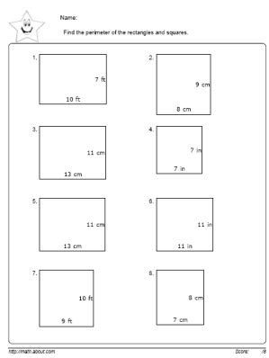 Perimeter Worksheet