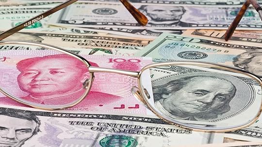 Chinese Yuan Renminbi and Dollar banknotes