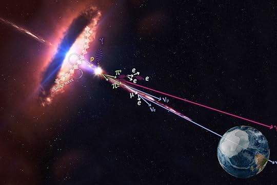 Artist's depiction of a blazar