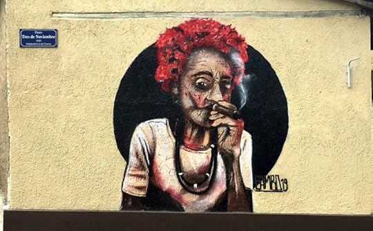old woman with cigar