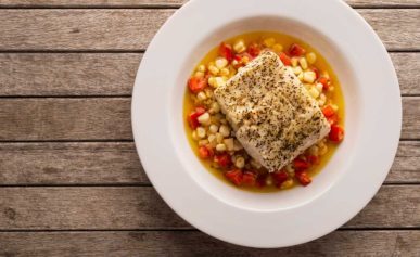 poached tripletail
