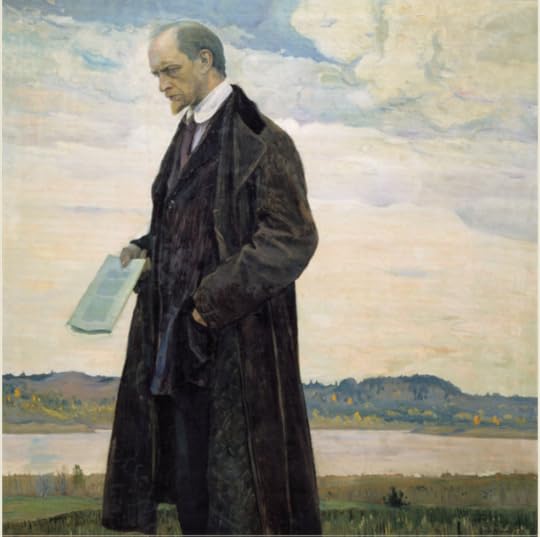  Thinker, Portrait of Ivan Ilan, 1921-1922, by Mikhail Vasilyevich 